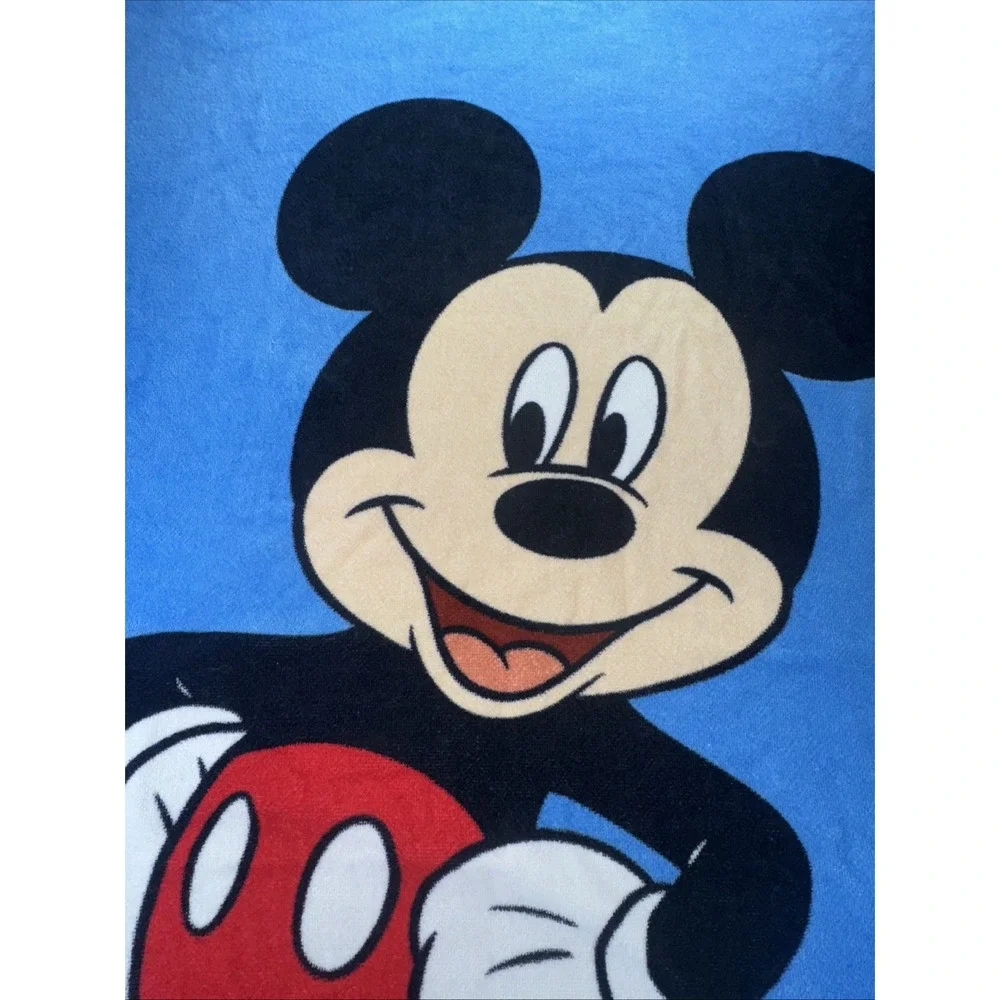 Vintage Disney Mickey Mouse Beach Towel Pool Bath Sheet Very Good Condition